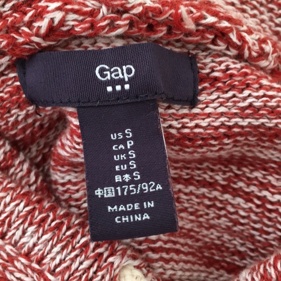 NWOT Gap Men’s Red Hooded Knit Sweater, S - Picture 5 of 6